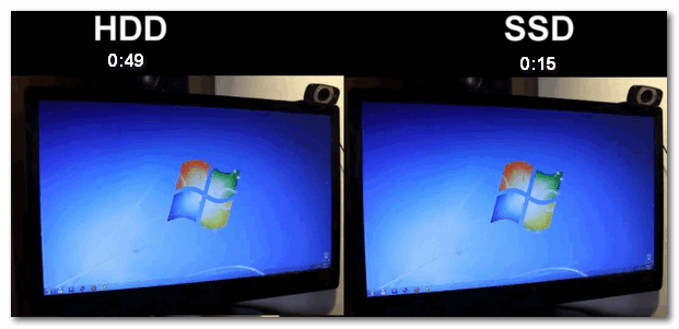 Загрузка Windows: разница между HDD и SSD 