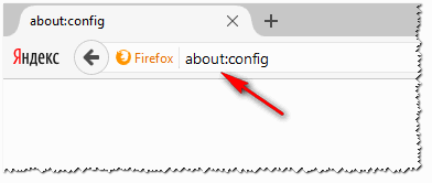 Адрес настроек // Firefox