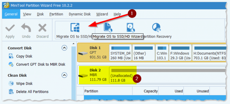 Не удаляются разделы на ssd