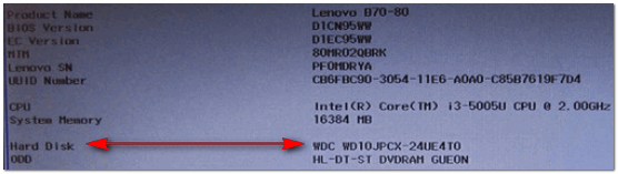 Opredelyaetsya li zhestkiy disk v BIOS