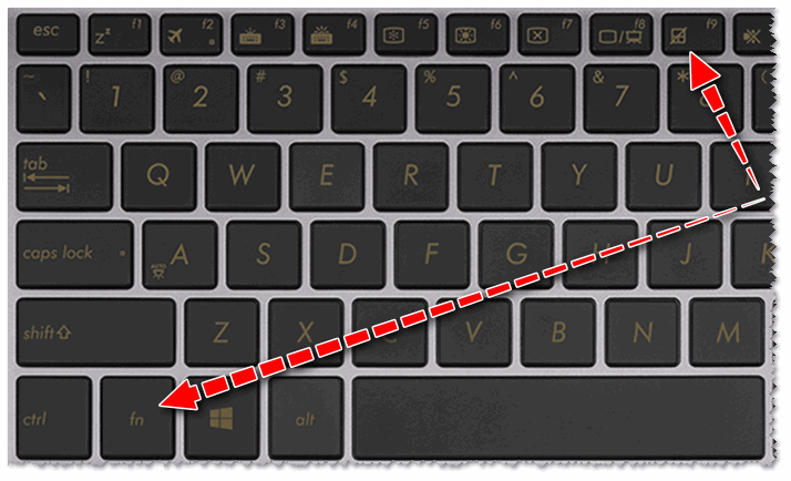 Клавиатура ноутбука ASUS: откл. тачпад