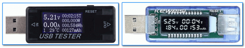 Пример USB тестеров