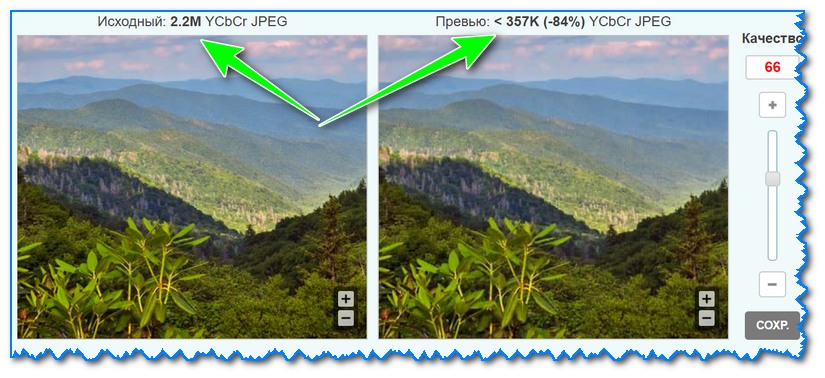 Как уменьшить формат фотографии jpg