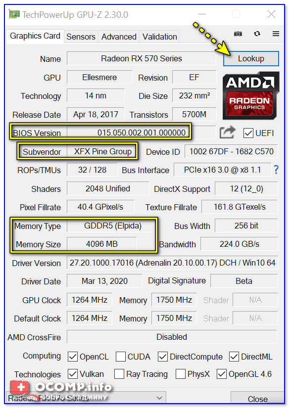 Video Card Specifications