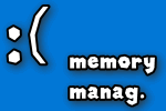 Код ошибки memori management