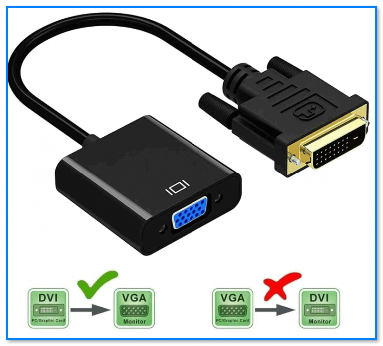 При подключении монитора через переходник hdmi vga нет изображения