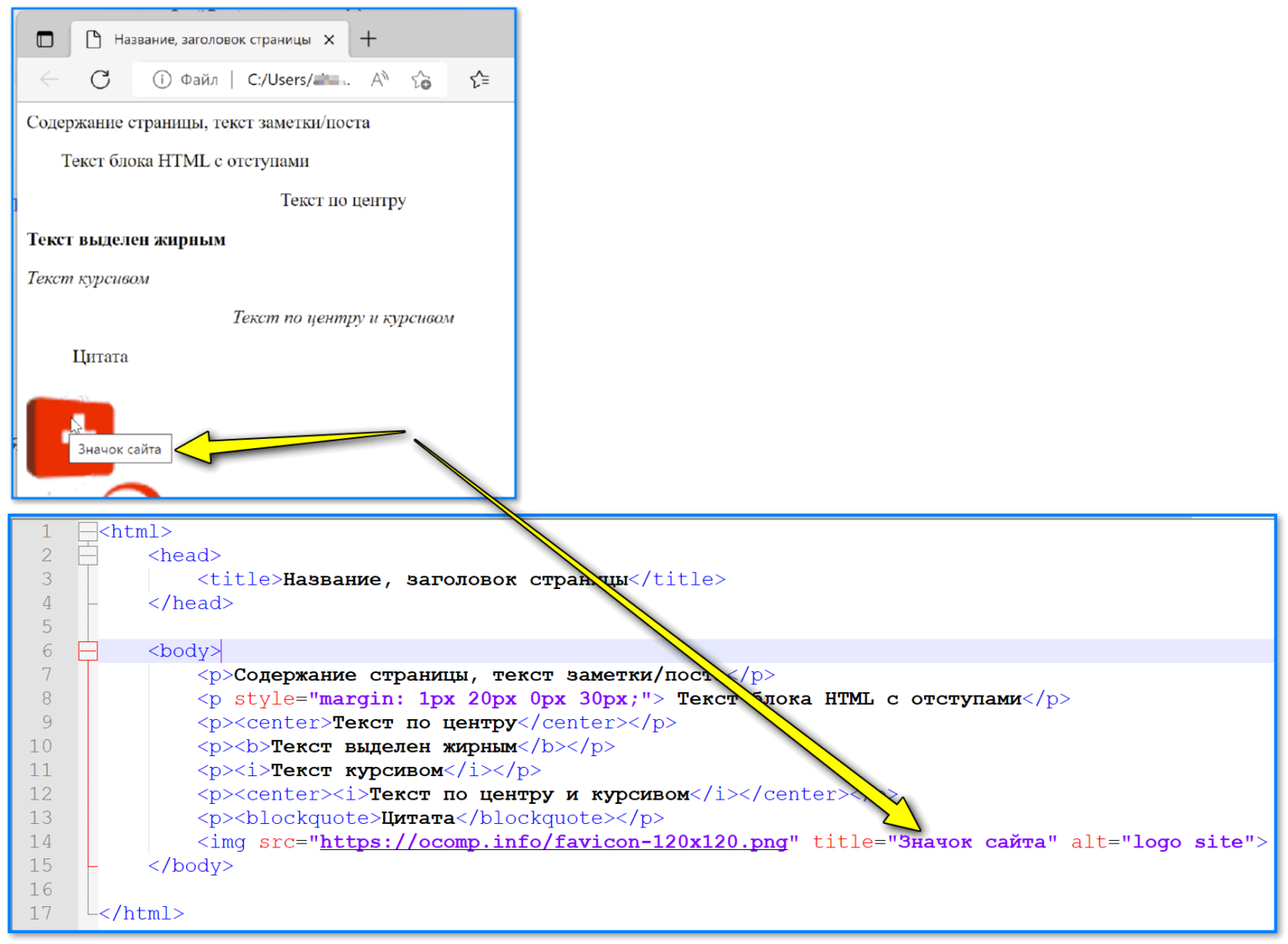 Как в css сделать текст поверх картинки в