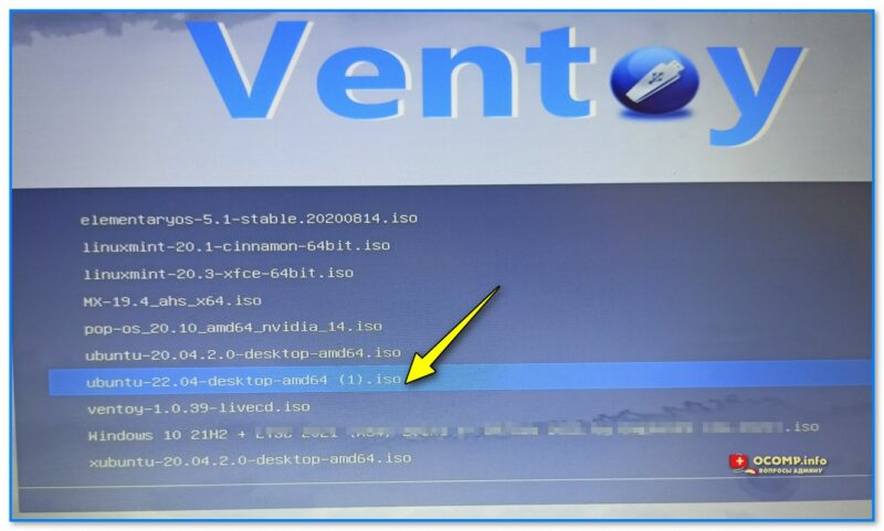 img-Ventoy-vyibor-OS-Ubuntu-dlya-ustanovki-na-disk.jpg