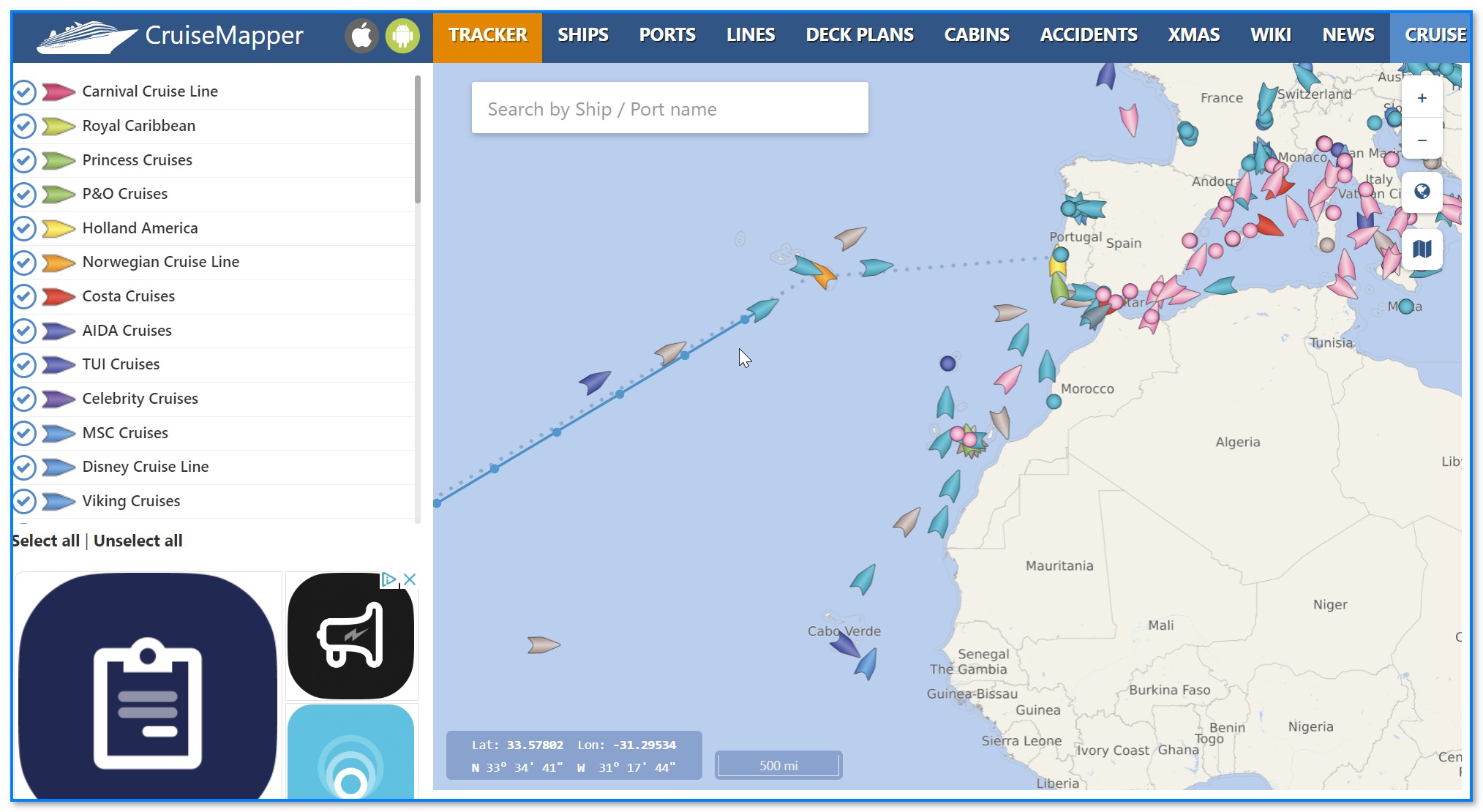 Карта морских круизов. Интерактивная карта движения морских судов. Карта движения морских судов в реальном времени:. Слежение за кораблями.